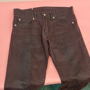 Zara Men's Straight Jeans - Dark Brown